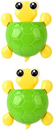 VALICLUD 2Pcs Turtle Suction Cup Toothbrush Holder