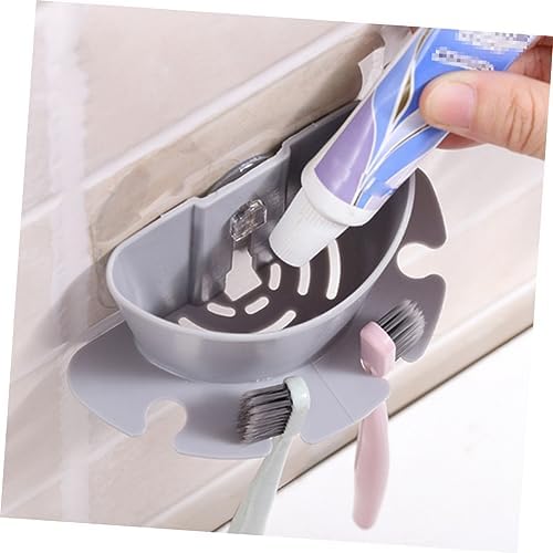 PRETYZOOM Suction Cup Toothbrush Holder Organizer