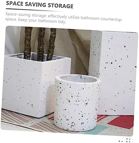 SOLUSTRE Bathroom Storage Cup for Toothbrushes and Razors