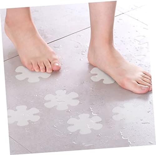 GLEAVI 6Pcs Flower Design Non-Slip Bathroom Decals