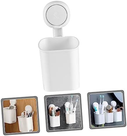 VOSAREA Wall Toothbrush Holder with Suction Cup