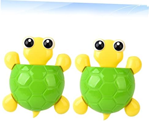LIFKOME 2pcs Wall Mount Toothbrush Stand with Suction Cup and Toothpaste Holder