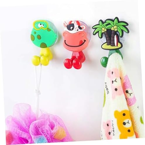 10pcs Cartoon Animal Toothbrush Holder Suction Cup Wall Mount 1