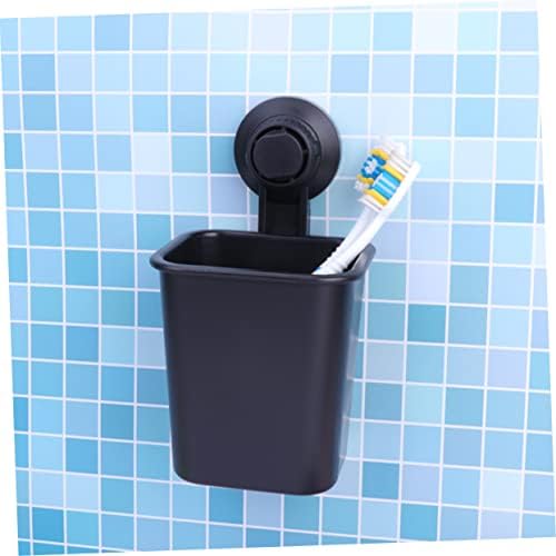 PRETYZOOM Wall Mounted Suction Toothbrush Holder with Toothpaste Mount