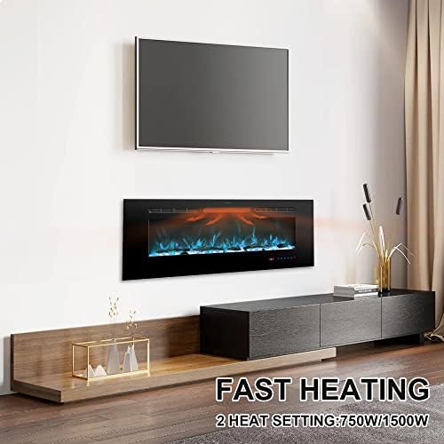 Rodalflame 42 Inch Electric Fireplace with Remote Control