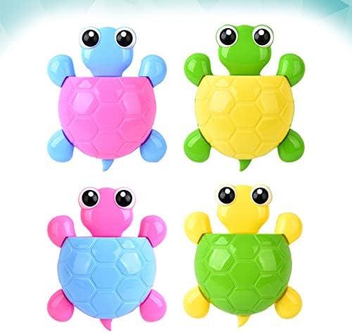 Cute Green Turtle Toothbrush Holder Suction Cup Mount