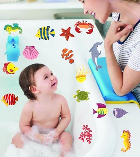 Non-Slip Bathtub Stickers with Ocean Themes