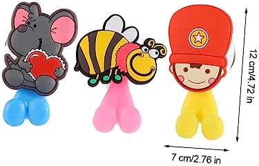 Zerodeko 3 Pcs Cartoon Wall Suction Holder