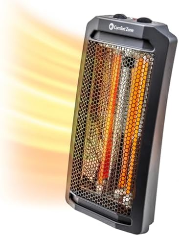 Comfort Zone Quartz Tower Heater with 2 Settings