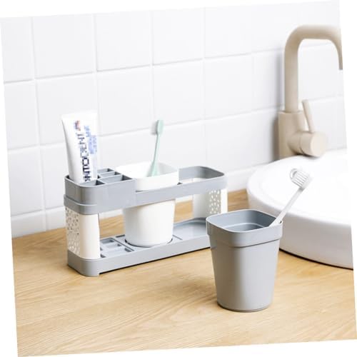 BRIGHTFUFU Toothbrush Toothpaste Holder Organizer