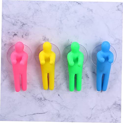 IMIKEYA 6 Pcs Bathroom Suction Cup Hooks and Toothbrush Holders