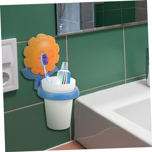 Cartoon Toothbrush Holder Wall Mount Organizer for Boys Girls