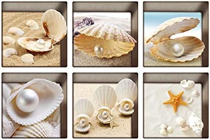 AILEGOU 3D Non-Slip Bathtub Stickers 6 Pieces