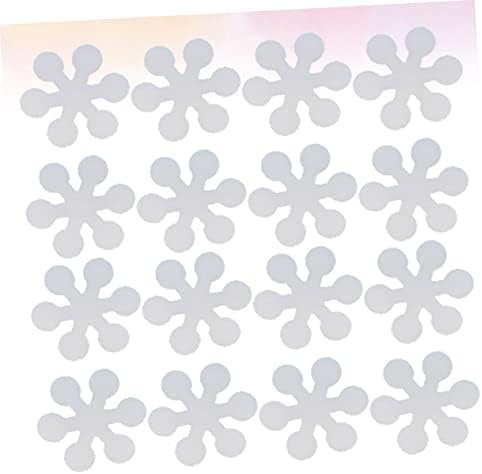 Sosoport 20Pcs Snowflake Non-Slip Tub Strips with Adhesive Safety Stickers