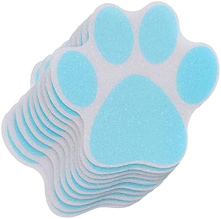 10Pcs Non-Slip Paw Print Bathtub Stickers 1