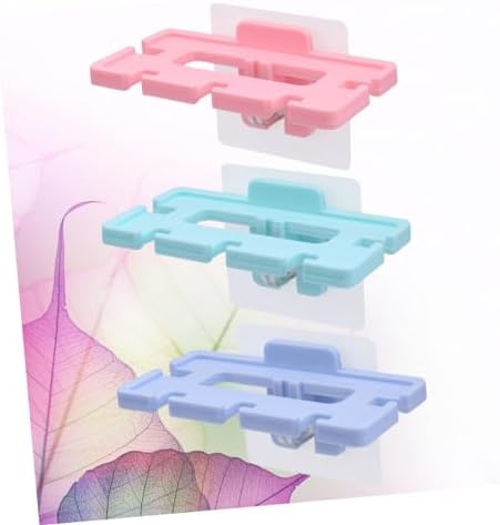 Garneck 3pcs Wall Mounted Toothbrush Holder with Suction