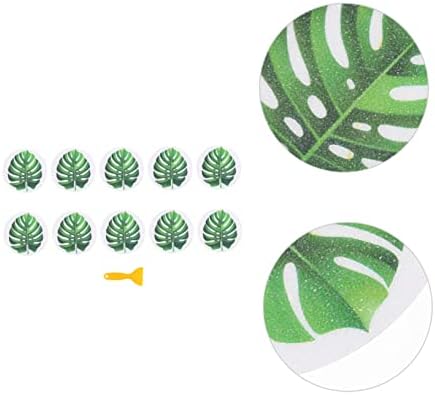 MAGICLULU Anti-Slip Bathtub Leaf Stickers 1 Set