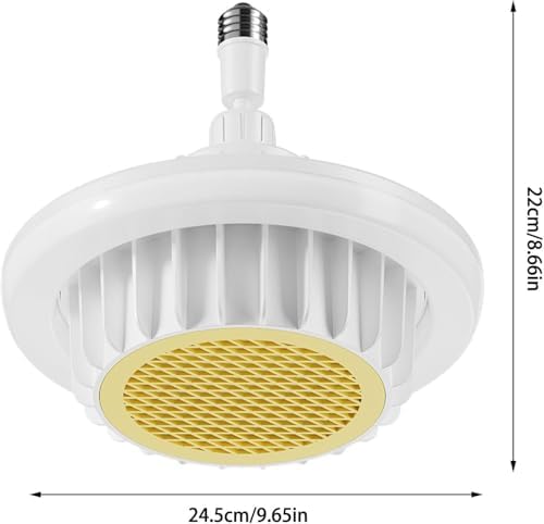 Ceiling Heater Fan Light with Remote Control 600W White 220V Bathroom Heater