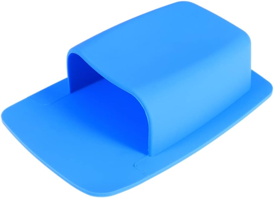 Silicone Bathroom Storage Organizer Wall Mounted Toothbrush Holder Razor Holder Blue