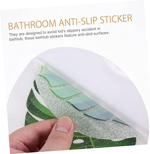 SWOOMEY 1 Set Leaf Anti Slip Bathtub Stickers