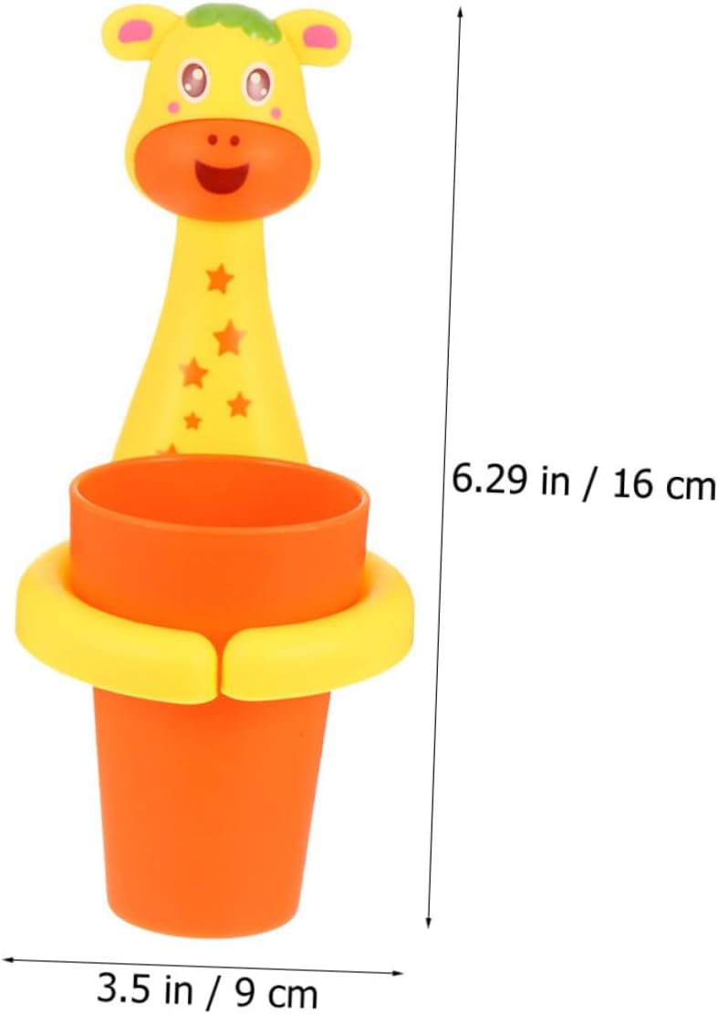 ABOOFAN Cartoon Animal Toothbrush Holder Wall Mount Organizer