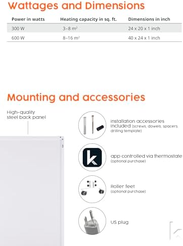 Knighaus Infrared Wall Heater - Efficient Quiet