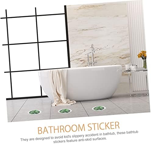SWOOMEY 1 Set Leaf Anti Slip Bathtub Stickers