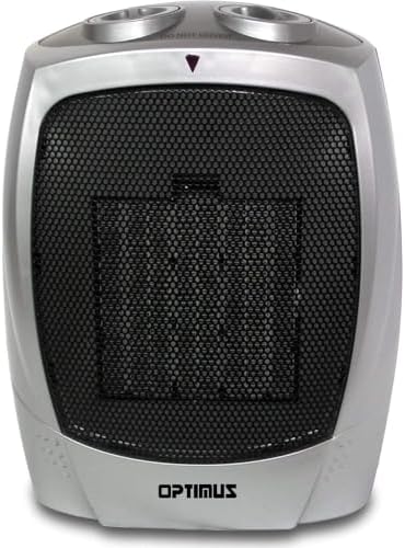Optimus H-7004 Silver Portable Ceramic Heater