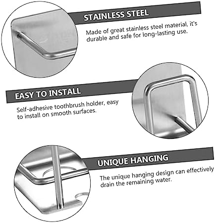 MAGICLULU Wall Mounted Toothbrush Rack