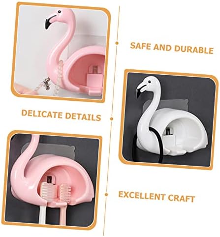 HOLIDYOYO 2Pcs Wall Mounted Toothbrush Holder Suction Cup Design