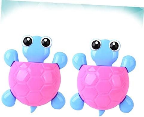 Yardenfun 2Pcs Cute Turtle Suction Cup Toothbrush Holder