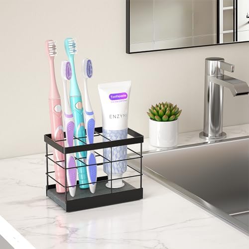 MOJOHAND Toothbrush Holder with Drying Stone