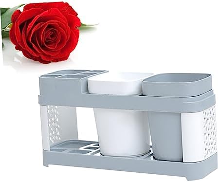 Luxshiny Toothbrush and Toothpaste Storage Holder