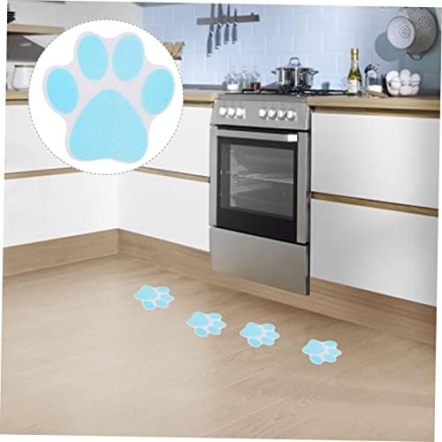 10Pcs Non-Slip Paw Print Bathtub Stickers 1