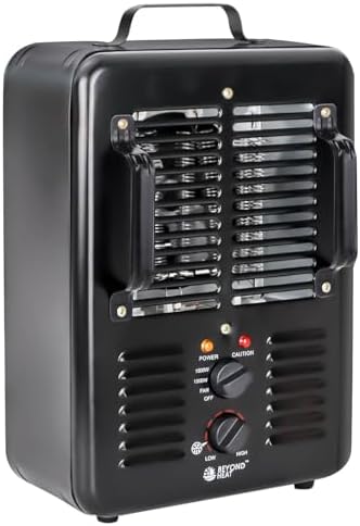 Milkhouse Space Heater with Thermostat and 3 Heat Settings
