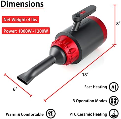 Simple Deluxe Portable Heater for Bed and Quilt