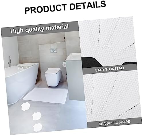 Luxshiny 12PCS Sea Shell Anti Slip Stickers for Shower Safety