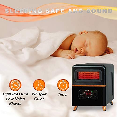DR INFRARED HEATER DR-978 Dual Hybrid Space Heater with Remote