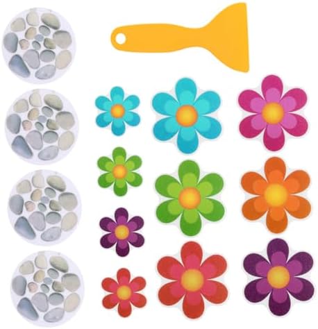 Amosfun 14pcs Non-Slip Bathtub Stickers for Safety
