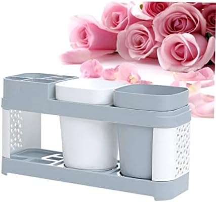BRIGHTFUFU Toothbrush Toothpaste Holder Organizer