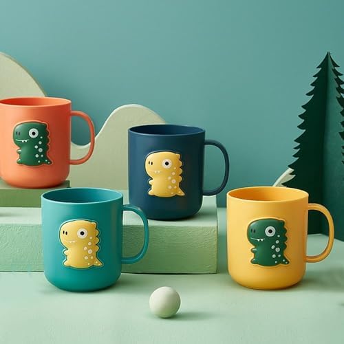 Cute Dinosaur Toothbrush Cup Holder Blue