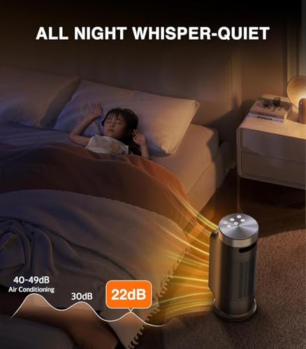 DAYETTE 1500W Smart Electric Space Heater with WiFi Control and 5 Modes