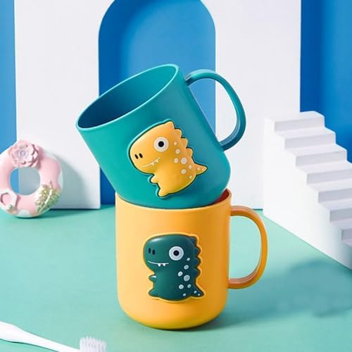 Cute Dinosaur Toothbrush Cup Holder Blue