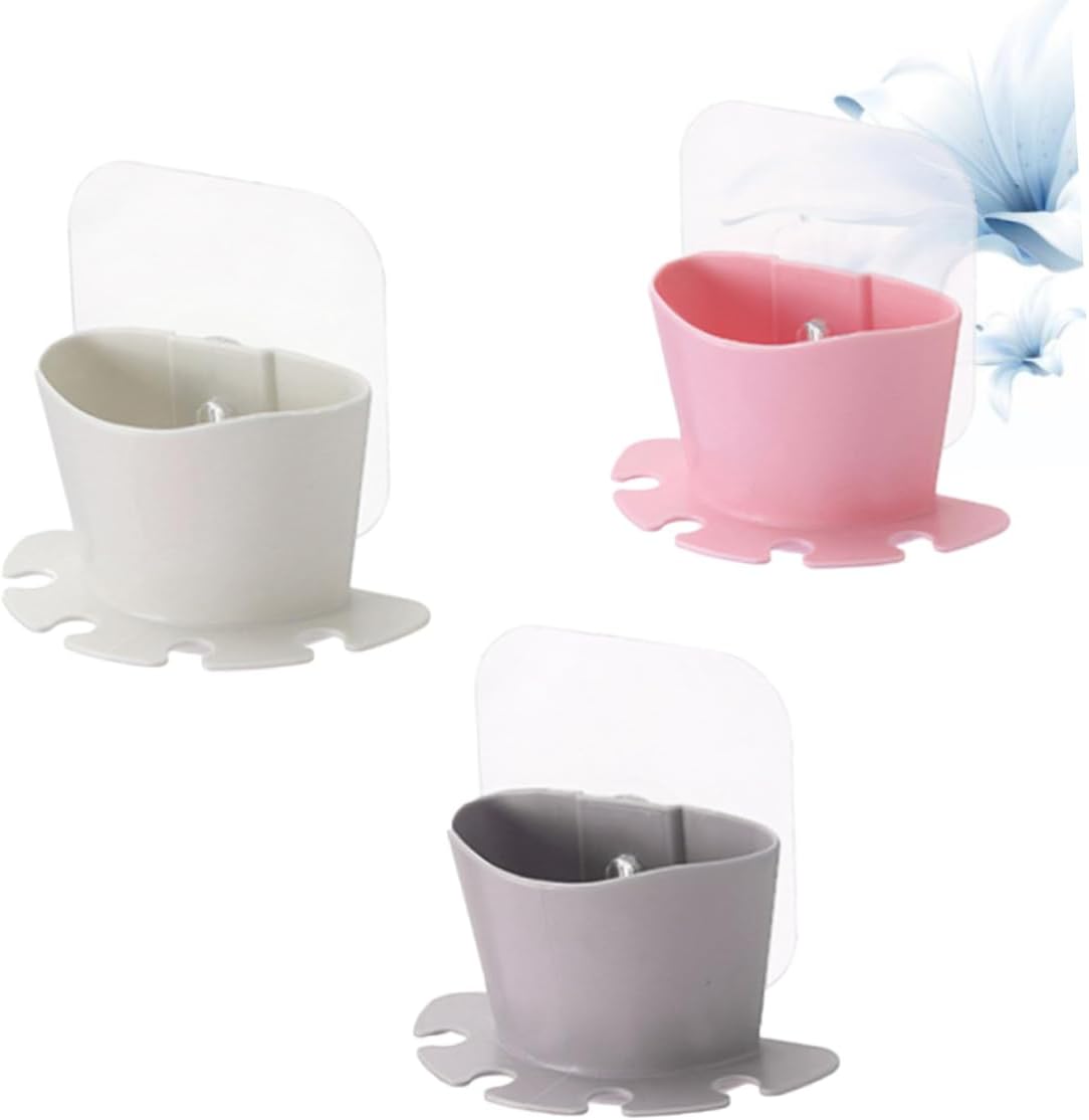 PRETYZOOM Suction Cup Toothbrush Holder Organizer