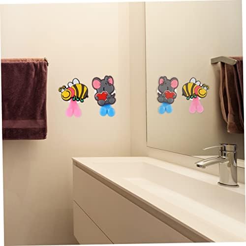 Holibanna Cartoon Toothbrush Holder Suction Cup 3 Pack