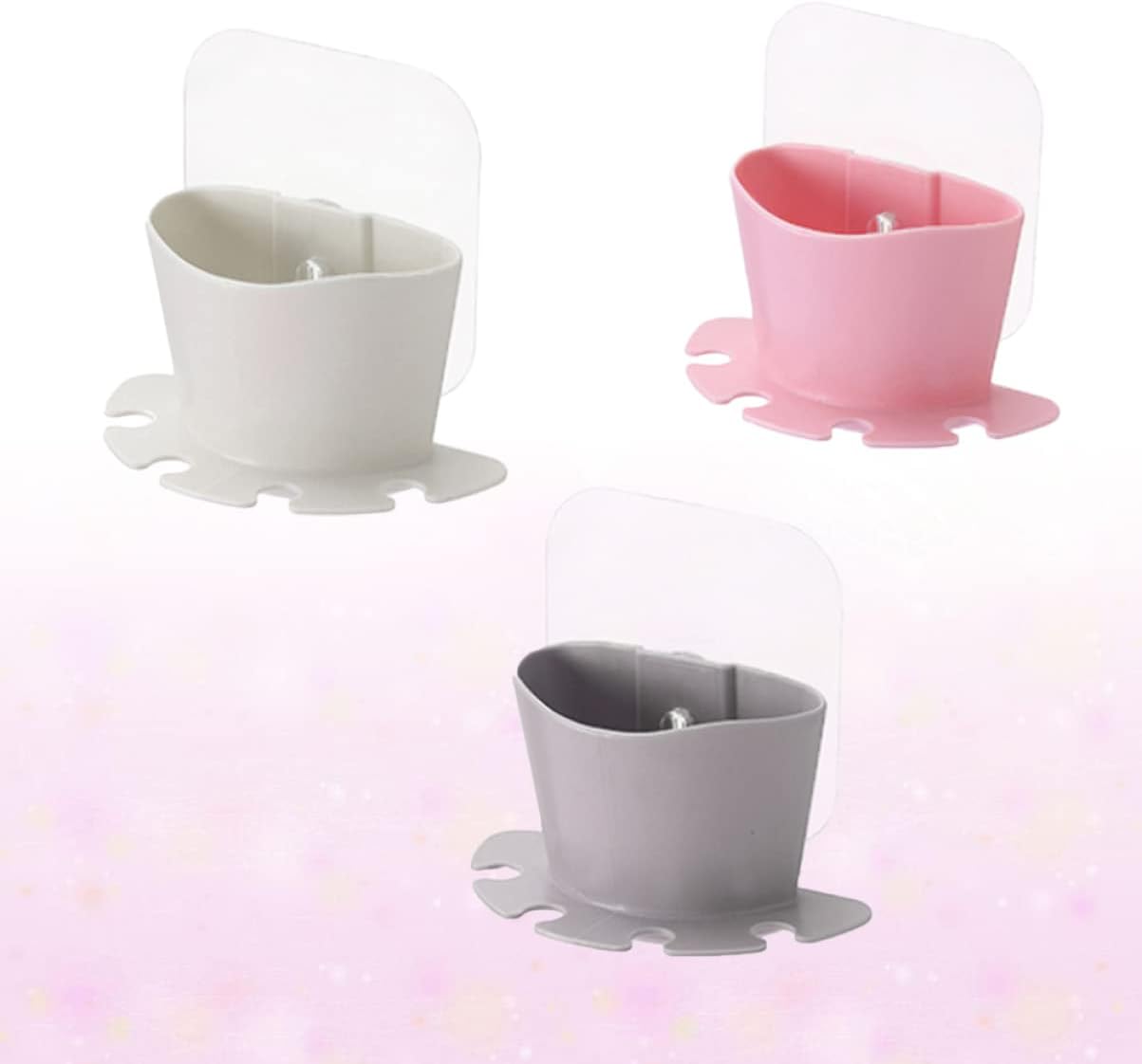 ABOOFAN Self-Adhesive Toothbrush Holder and Wall Organizer