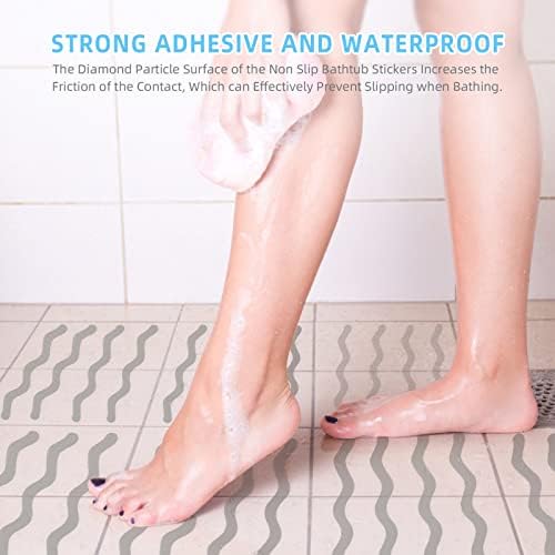 Non Slip Bath Stickers Set of 30 with Premium Scraper