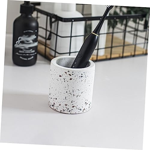 PRETYZOOM Elegant Marble Bathroom Toothbrush Holder Set
