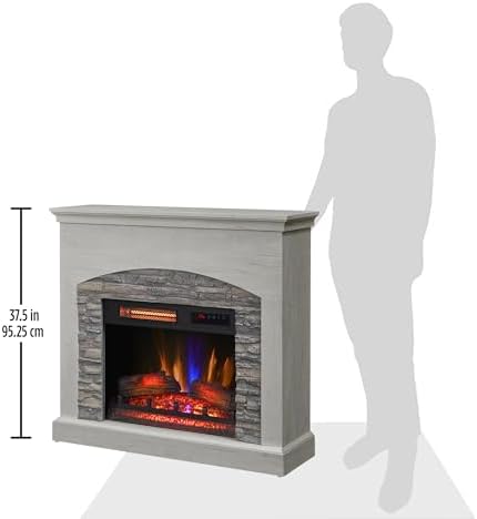 Duraflame Wall Mantel Electric Fireplace Fairfax Oak