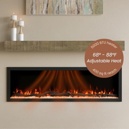 Modern Ember Highmark 60 Inch Smart Linear Electric Fireplace 1